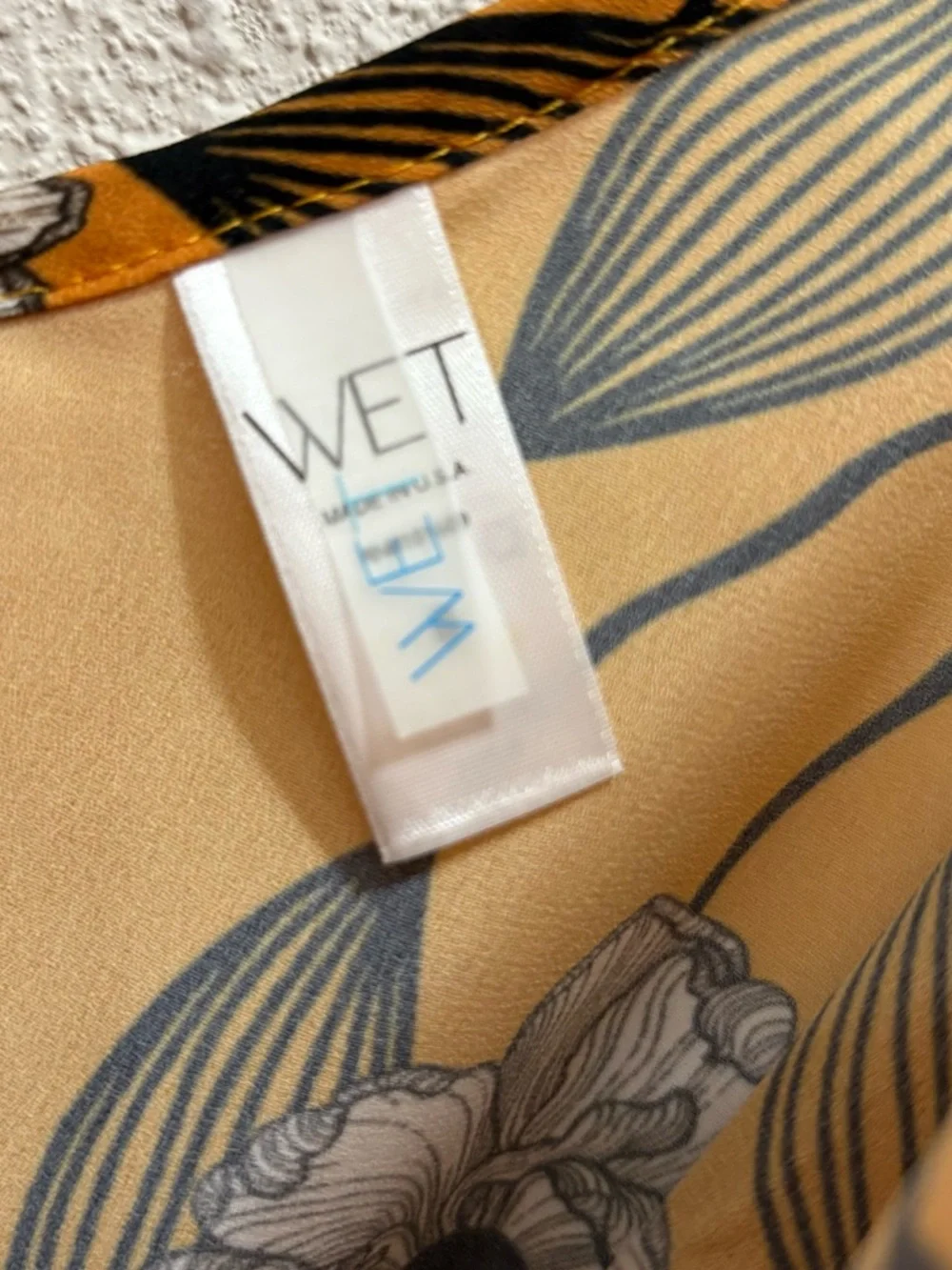 WET Swim Coverup Up Dress in Marigold NWT Small